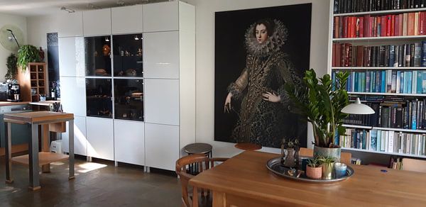 Customer photo: Queen Elizabeth of Bourbon, on canvas