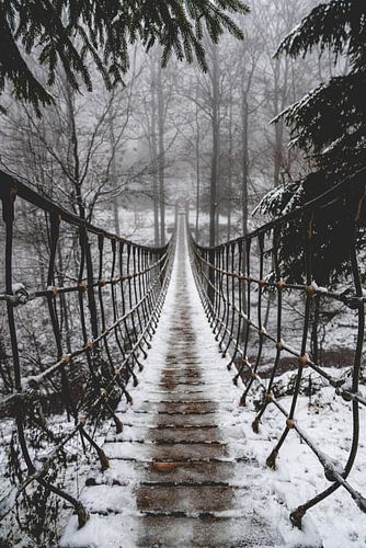 Suspension bridge in Kühhude
