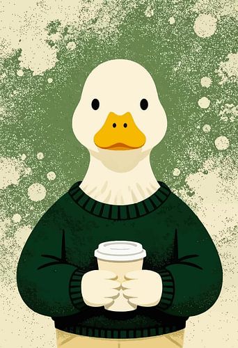 Gemütliche Enten-Kaffeekunst – Ein originelles Tierchen für den Morgenkaffee von MIROKKU