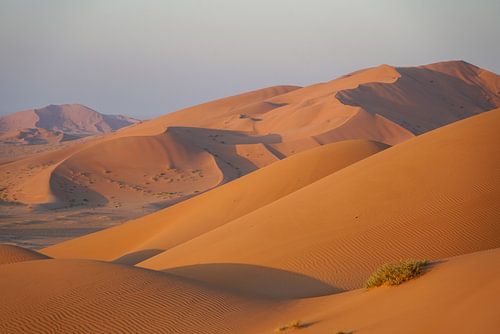Les dunes de sable dans le quartier vide