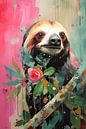 Sloth in the jungle by NJ Midnight Studio thumbnail