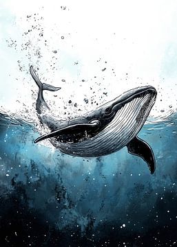 Walvis oceaanleven #walvis van JBJart Justyna Jaszke
