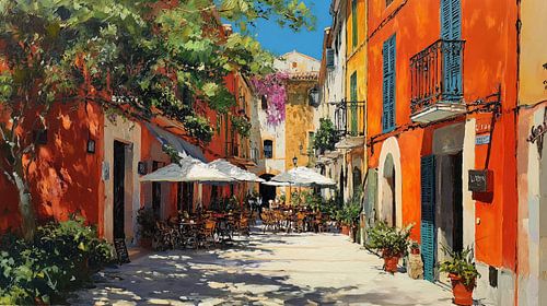 Majorque, Espagne : village aux couleurs chatoyantes