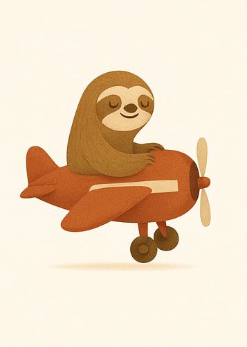 Sammy das Faultier im Flugmodus