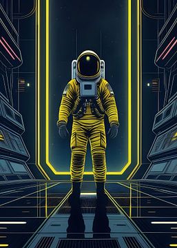 Gele astronaut van Rizal Azhari
