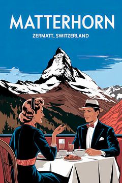 Matterhorn Zermatt, Zwitserland van Poster Art Shop