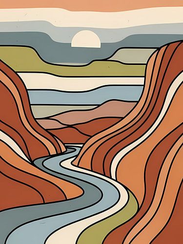 Retro Canyon River Vista