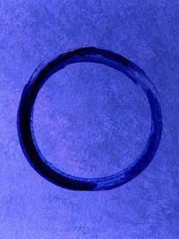 Wabi Sabi Minimalismus Blau von Mad Dog Art