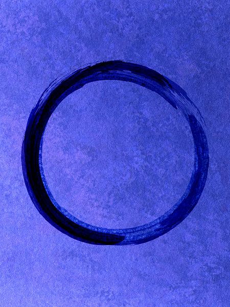 Wabi Sabi minimaliste bleu par Mad Dog Art