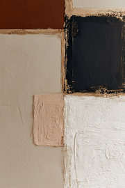 Earth & Balance – Peinture abstraite moderne dans des tons terreux sur Bianca ter Riet