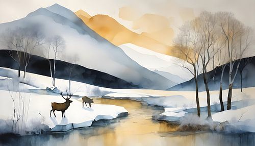 Zweeds winterlandschap