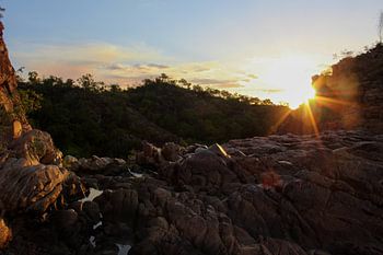 Romantischer Sonnenuntergang