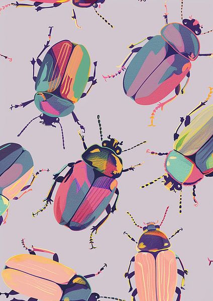 Colourful beetles by Liv ter Riet