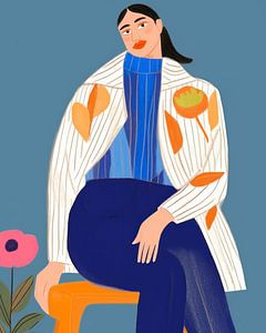 Moderne und farbenfrohe Illustration