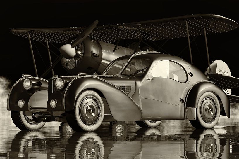 Bugatti 57-SC Atlantic, la voiture de sport légendaire par Jan Keteleer