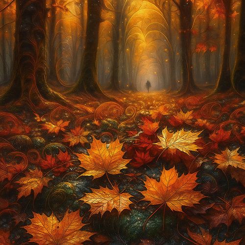 Feuilles d'automne chuchotantes