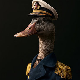 A duck as an admiral by TheXclusive Art