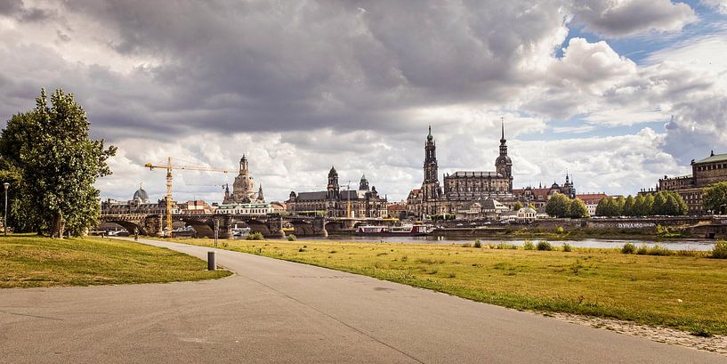 Elbe panorama over the Altstadt of Dresden by Rob Boon