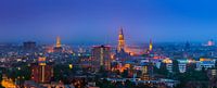 Panorama of the skyline of the city of Groningen