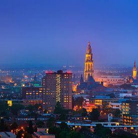 De skyline van de stad Groningen van Henk Meijer Photography