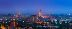 De skyline van de stad Groningen van Henk Meijer Photography