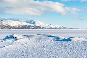 Lac Torneträsk près de Kiruna en Suède