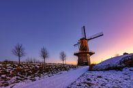 Sonnenuntergang in der Mühle von Woudrichem von Sugar_bee_photography Miniaturansicht