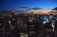 New York bij nacht van Arno Wolsink thumbnail