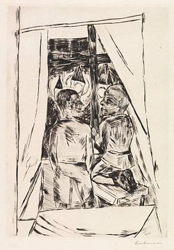 Max Beckmann - Kinderen bij het raam (1922) van Peter Balan