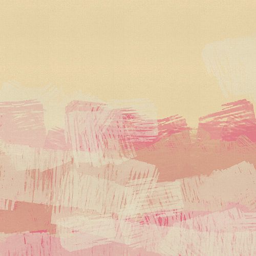 Abstracte minimalistische schilderij van een landschap 006