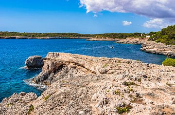 Beautiful rocky coast on Mallorca, Spain Mediterranean Sea, Balearic islands by Alex Winter