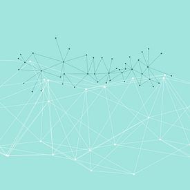 LIGHT LINES ENSEMBLE IX TURQUOISE von Pia Schneider