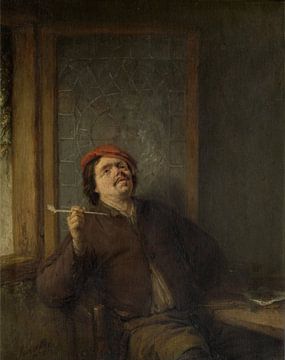 De roker, Adriaen van Ostade, 1655 van Atelier Liesjes