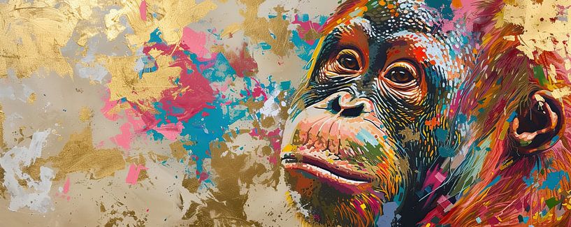 Painting Monkey Art by Art Whims