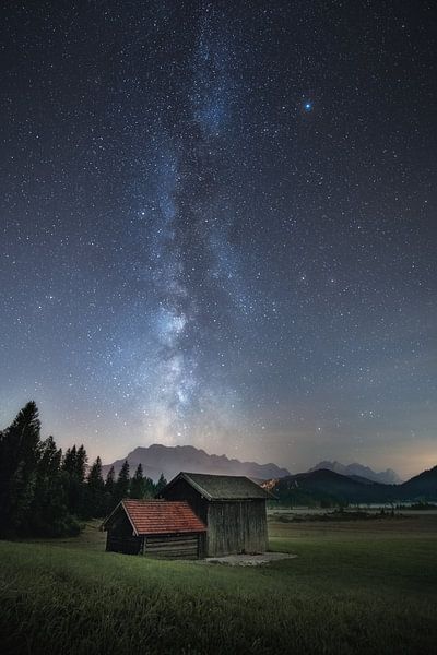 Hut under the Stars in Bavaria by Frans van der Boom
