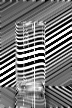 Blurry distortion of diagonal lines sur Wim Stolwerk