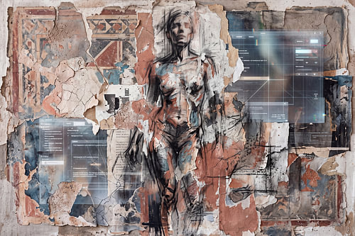 Fragmented Digital Collage