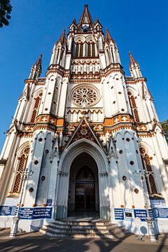 Our Lady of Lourdes church in Trichy, India by WorldWidePhotoWeb