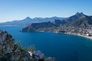 Felsen an der Mittelmeerküste in Calpe