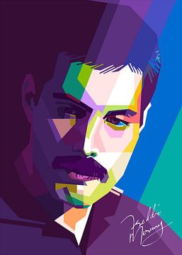 Freddie Mercury van zQ Artwork