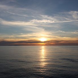 Zonsondergang op zee von Gilian Fijen