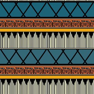 Navajo Pattern Aztec Abstract 8 van Gisela- Art for You