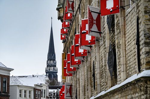 Image de la ville historique de Gouda en hiver 2026 sur Chi