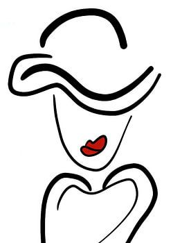 Portrait de femme abstrait