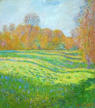 Claude Monet,Meadow near Giverny, Autumn, 1886