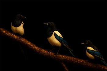 Ekster. Euraziatische Eksters