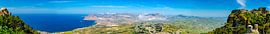 Panorama of the bay in Erice, on the north coast of Sicily by Rietje Bulthuis