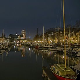 Dordrecht by night van Joyce Loffeld
