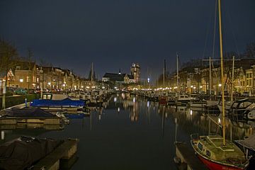 Dordrecht by night van Joyce Loffeld