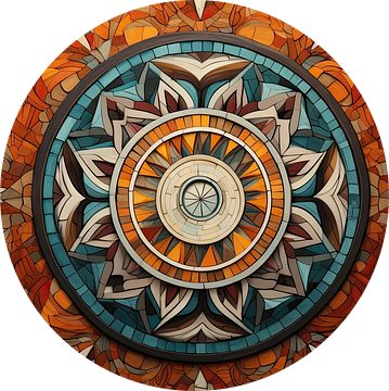 Mandala van Abstract Schilderij